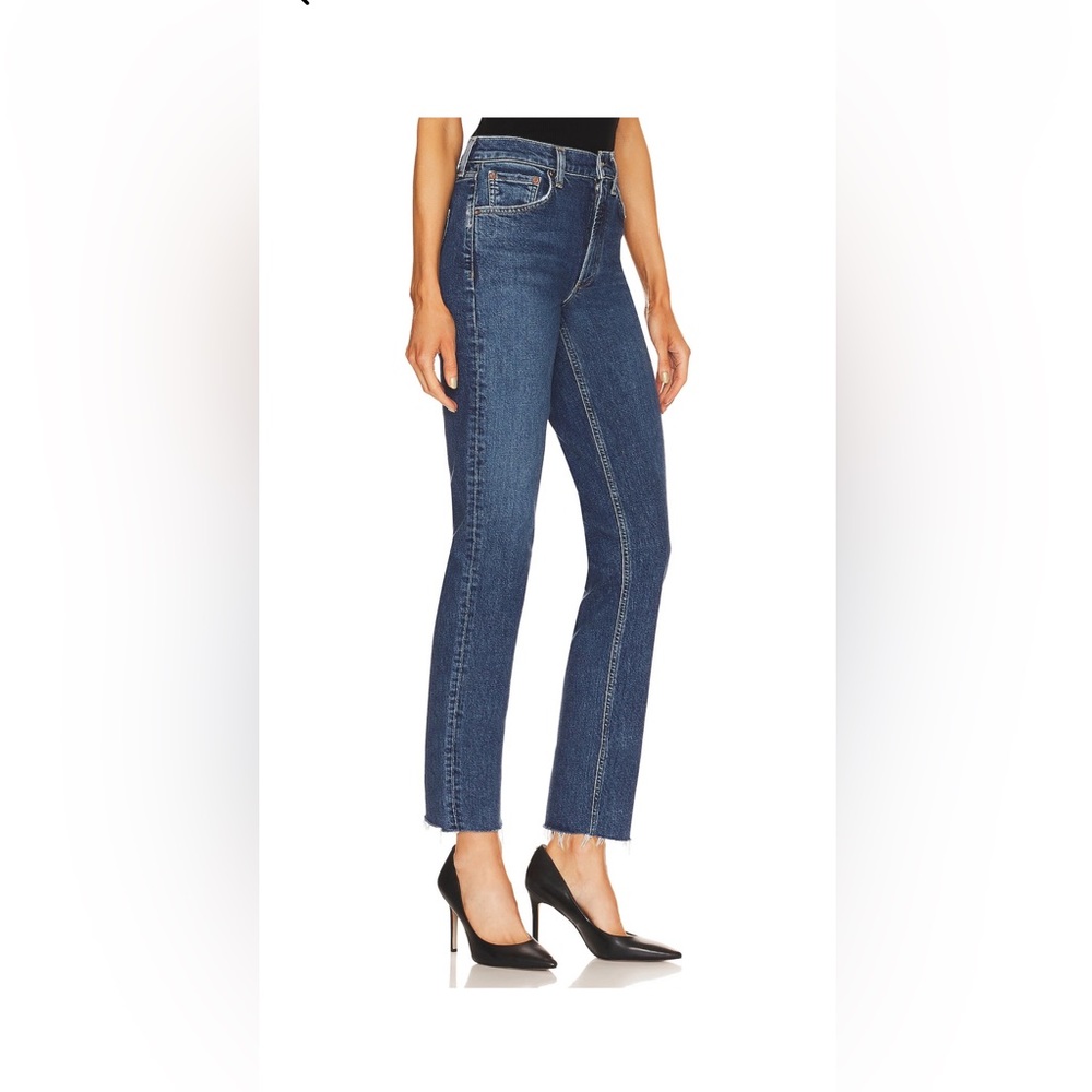 Agolde Kye mid rise straight crop in mirage size 27